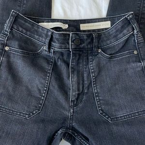 Free People high rise denim leggings size 27 black